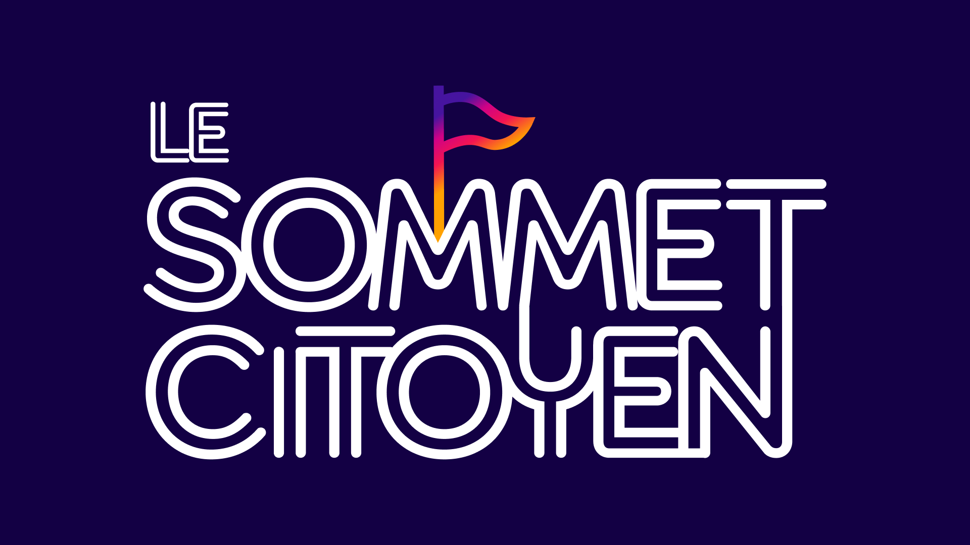 LE SOMMET CITOYEN / event recap & logo animation / 01
